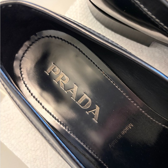 Prada Men\'s Glossy Black Slip-On Loafers main image 4